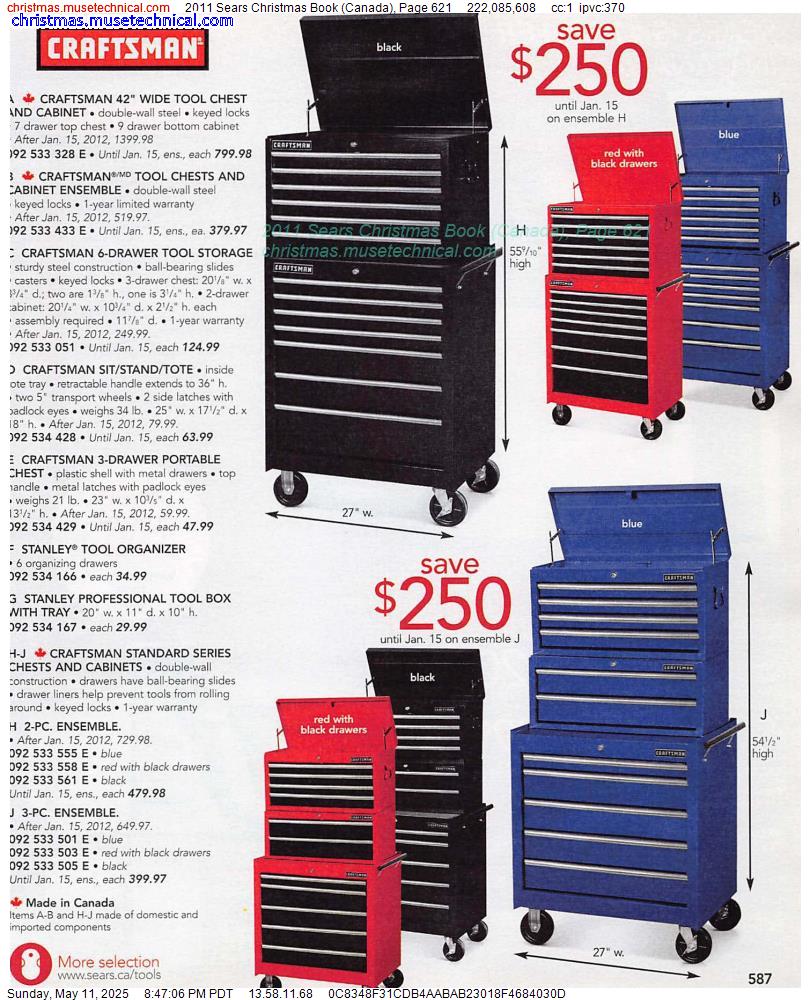 2011 Sears Christmas Book (Canada), Page 621