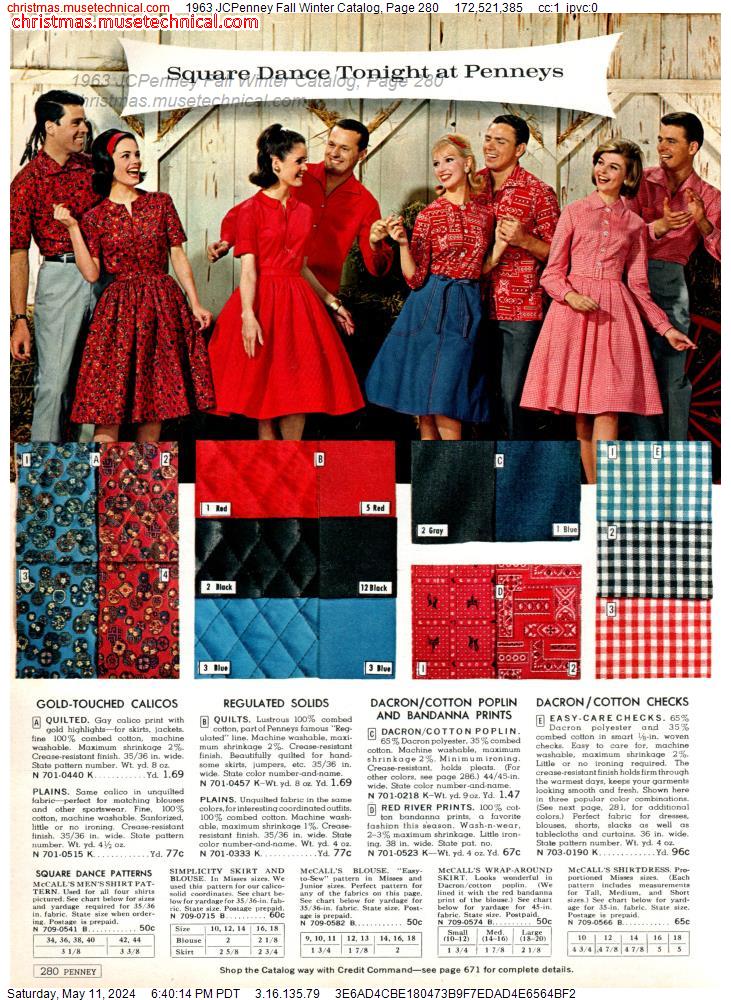 1963 JCPenney Fall Winter Catalog, Page 280
