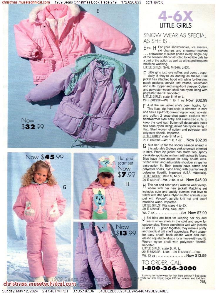 1989 Sears Christmas Book, Page 219