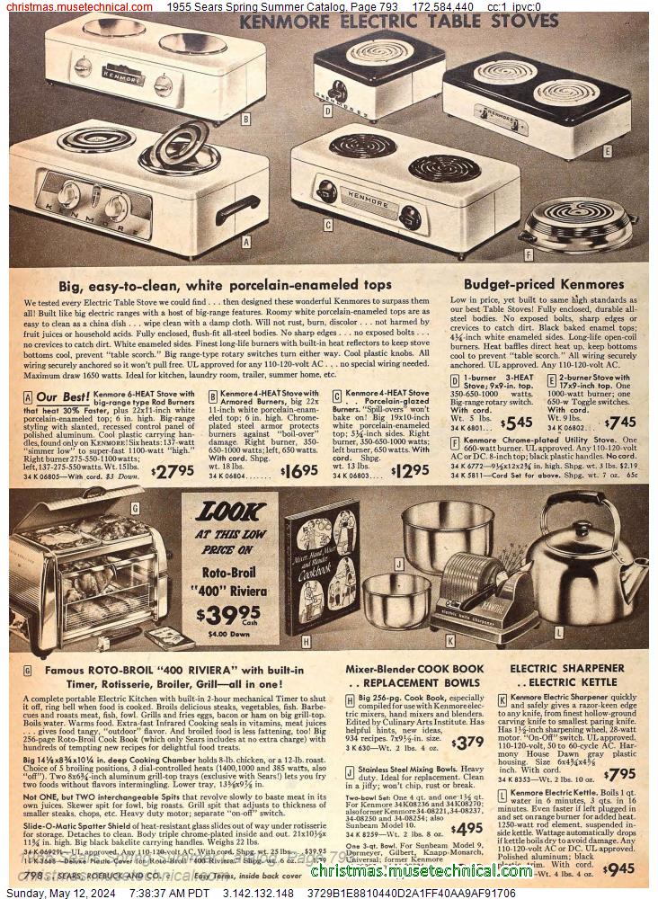 1955 Sears Spring Summer Catalog, Page 793