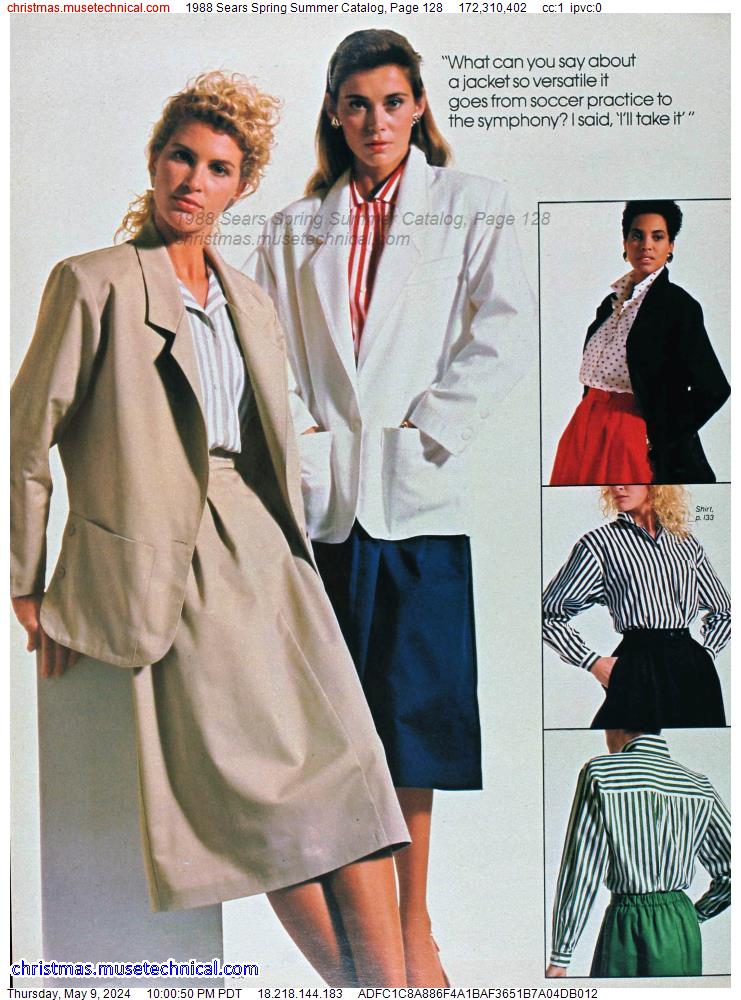 1988 Sears Spring Summer Catalog, Page 128