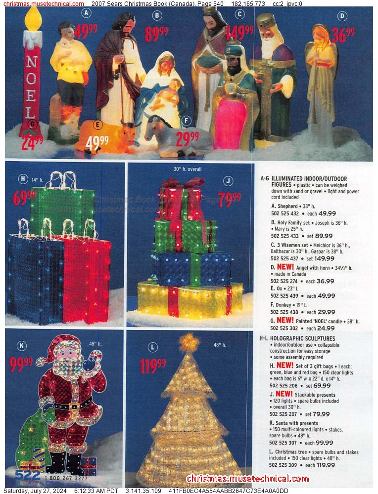2007 Sears Christmas Book (Canada), Page 540