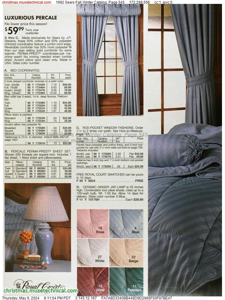 1992 Sears Fall Winter Catalog, Page 545