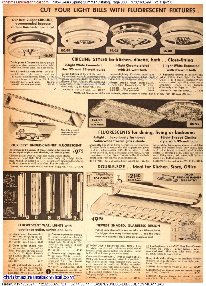 1954 Sears Spring Summer Catalog, Page 808