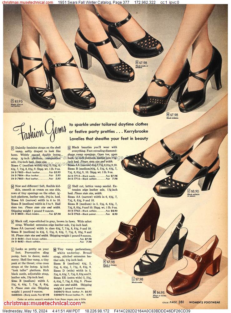 1951 Sears Fall Winter Catalog, Page 377