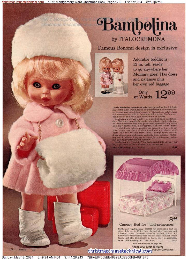 1972 Montgomery Ward Christmas Book, Page 178