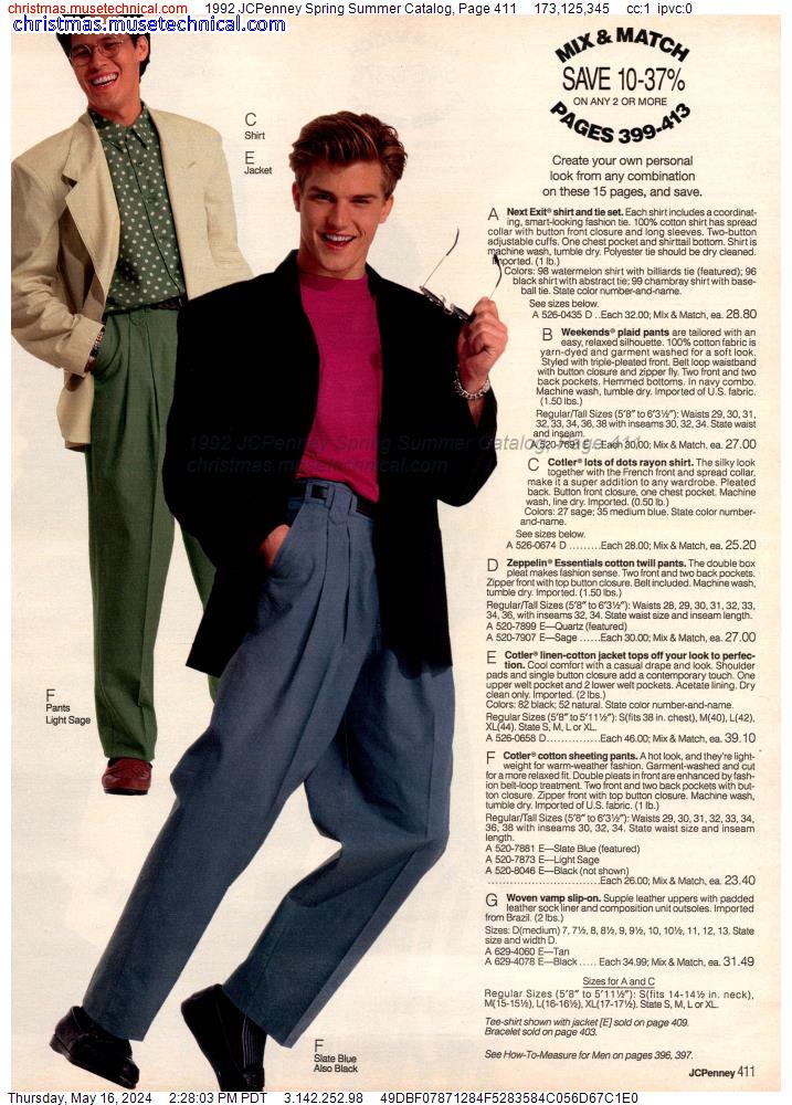 1992 JCPenney Spring Summer Catalog, Page 411