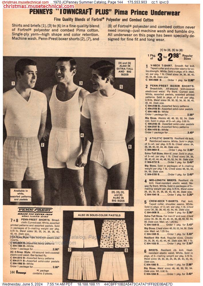 1970 JCPenney Summer Catalog, Page 144