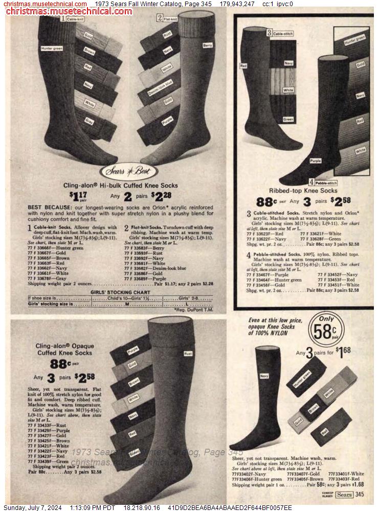 1973 Sears Fall Winter Catalog, Page 345