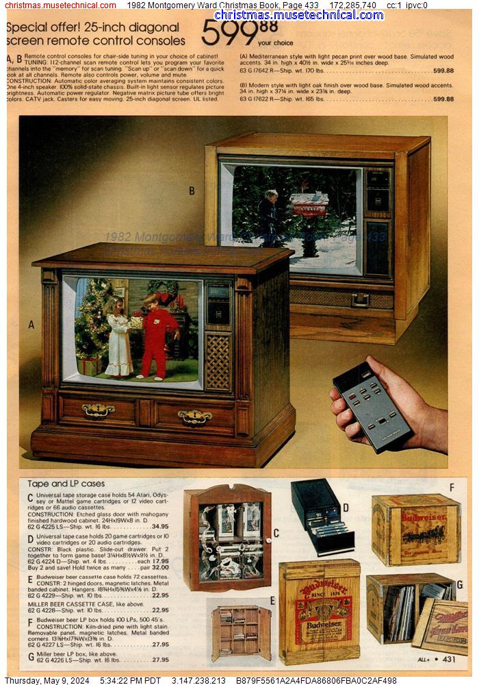 1982 Montgomery Ward Christmas Book, Page 433