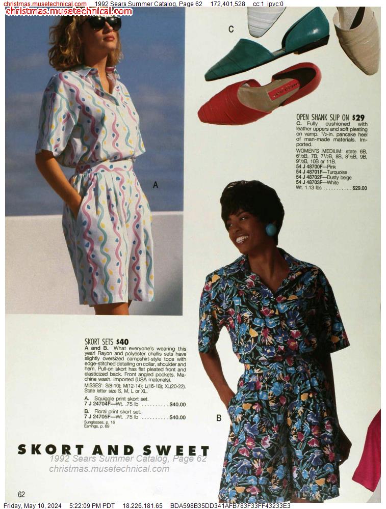 1992 Sears Summer Catalog, Page 62