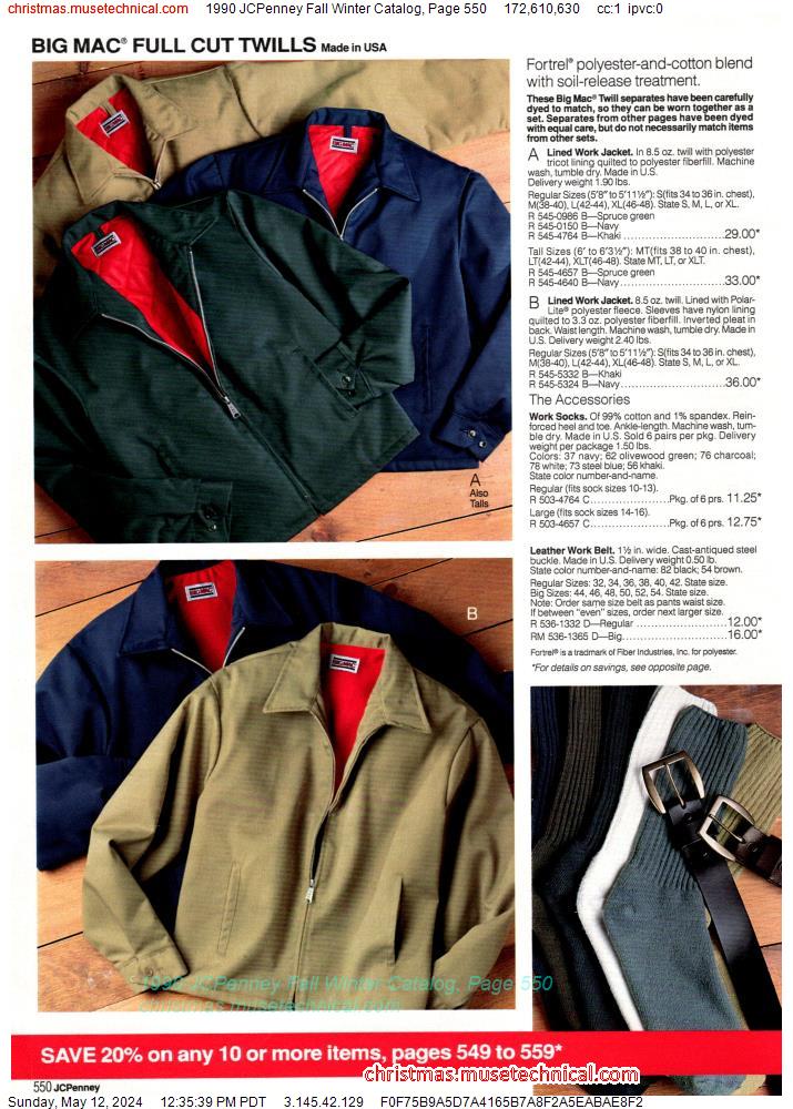 1990 JCPenney Fall Winter Catalog, Page 550