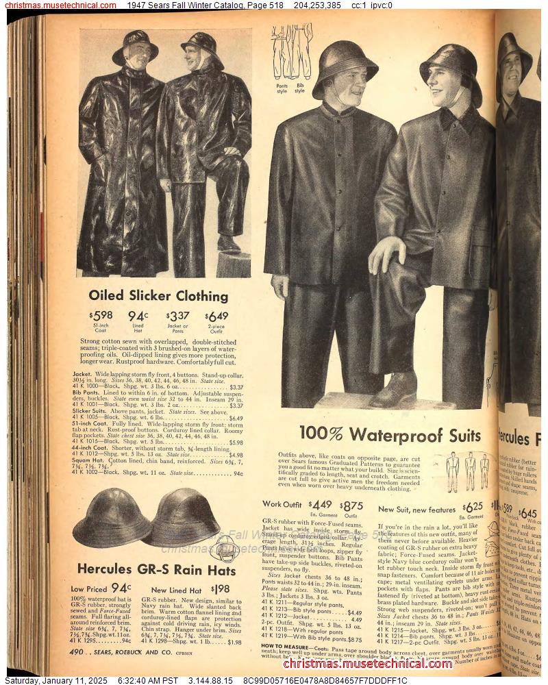 1947 Sears Fall Winter Catalog, Page 518