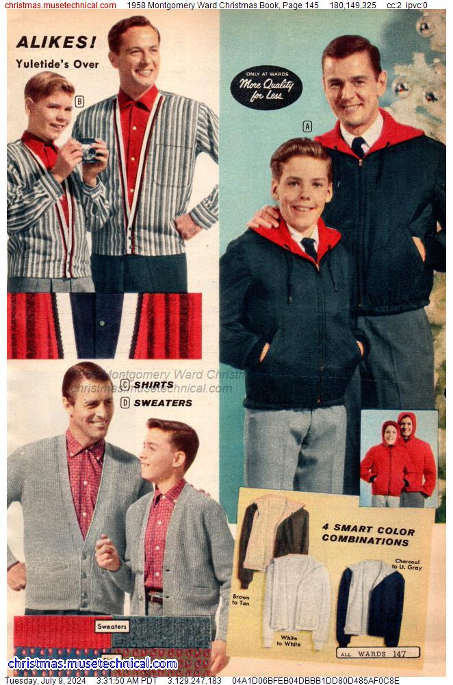 1958 Montgomery Ward Christmas Book, Page 145