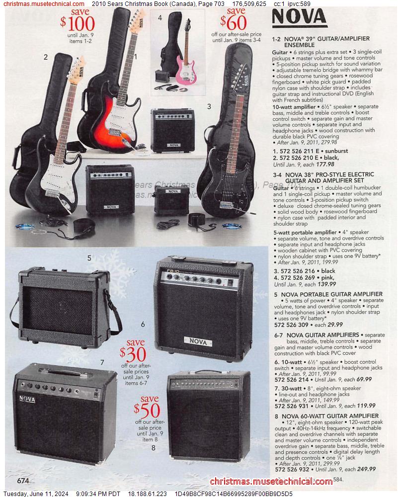 2010 Sears Christmas Book (Canada), Page 703