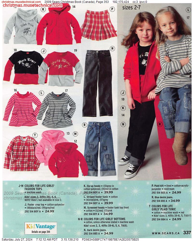 2009 Sears Christmas Book (Canada), Page 353