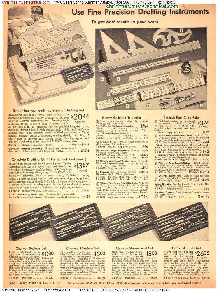 1946 Sears Spring Summer Catalog, Page 588