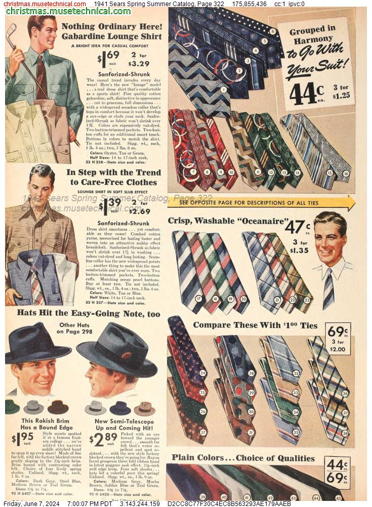 1941 Sears Spring Summer Catalog, Page 322