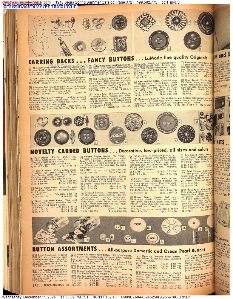 1948 Sears Spring Summer Catalog, Page 372