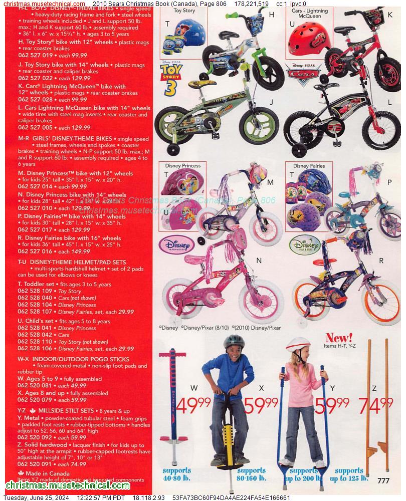 2010 Sears Christmas Book (Canada), Page 806