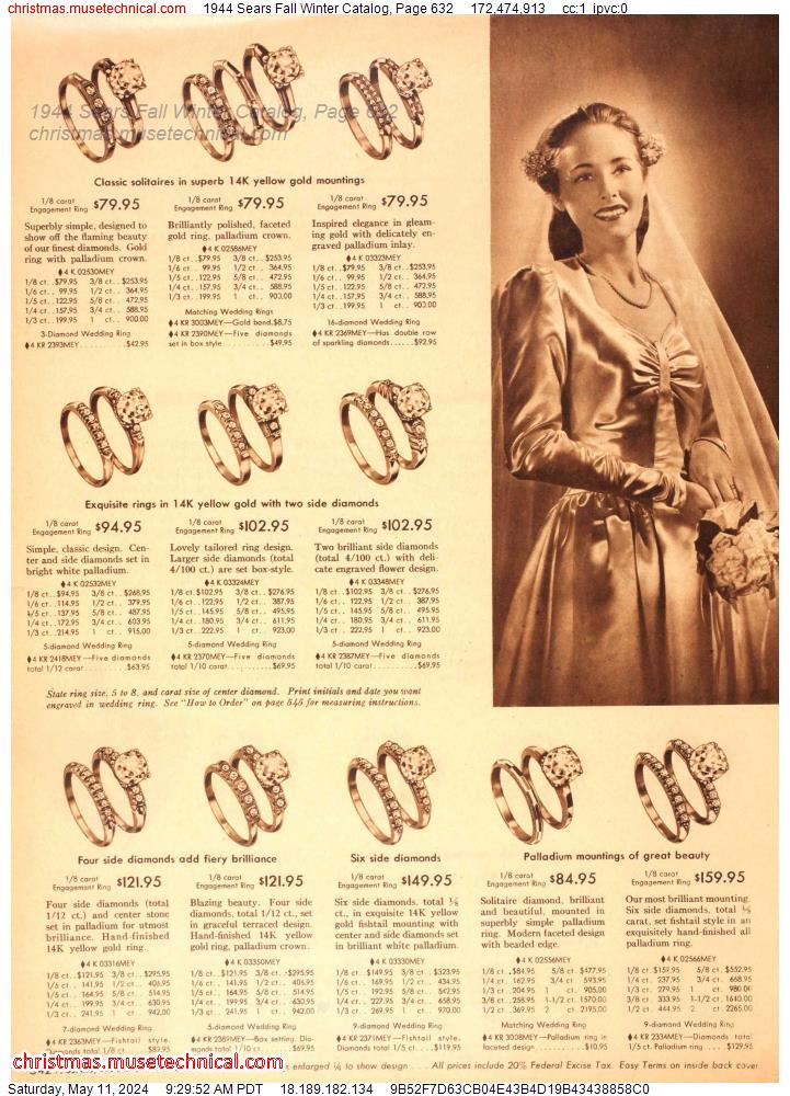 1944 Sears Fall Winter Catalog, Page 632