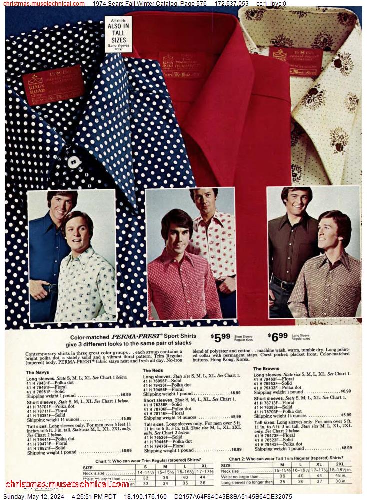 1974 Sears Fall Winter Catalog, Page 576