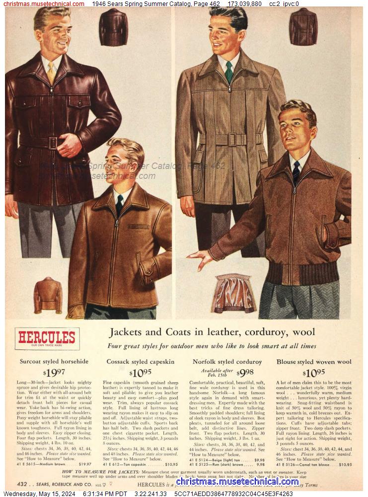 1946 Sears Spring Summer Catalog, Page 462