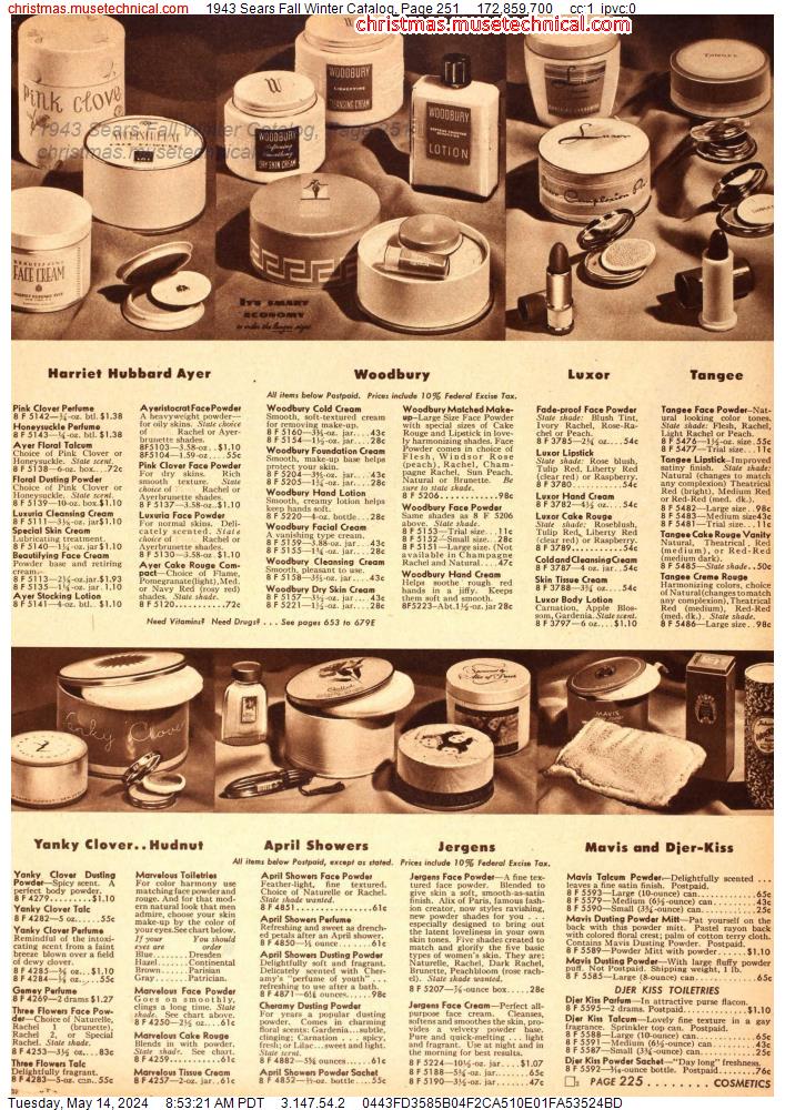 1943 Sears Fall Winter Catalog, Page 251