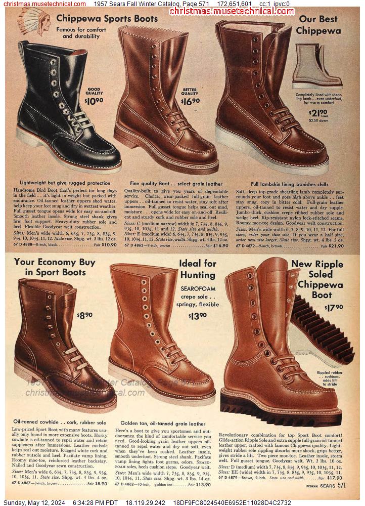 1957 Sears Fall Winter Catalog, Page 571
