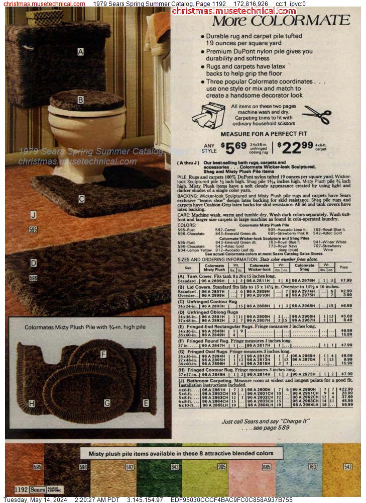 1979 Sears Spring Summer Catalog, Page 1192