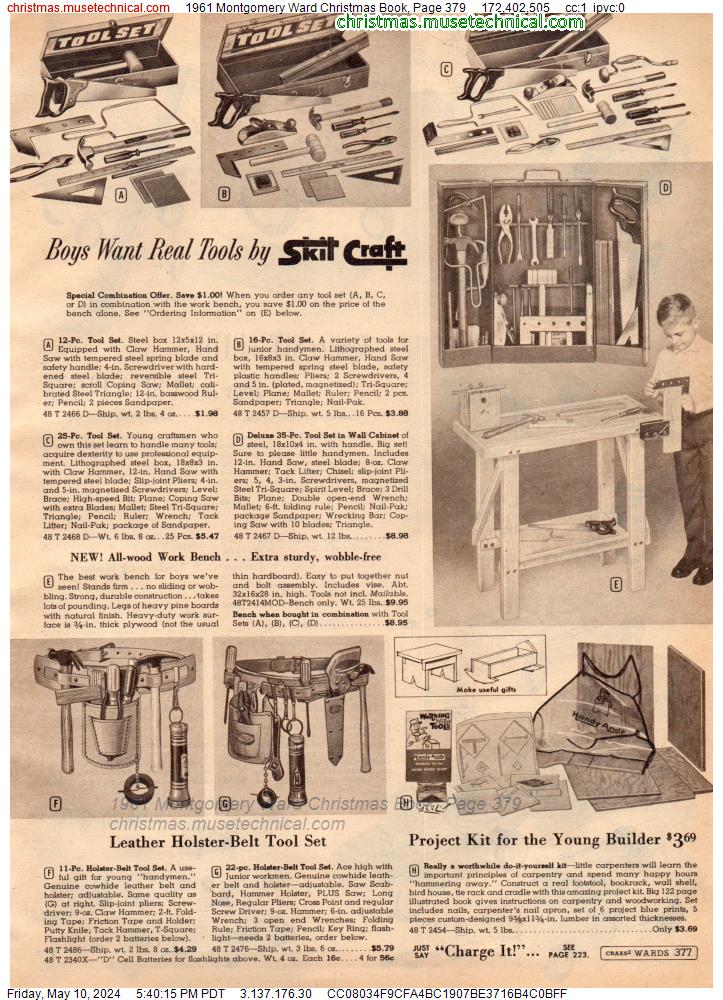 1961 Montgomery Ward Christmas Book, Page 379