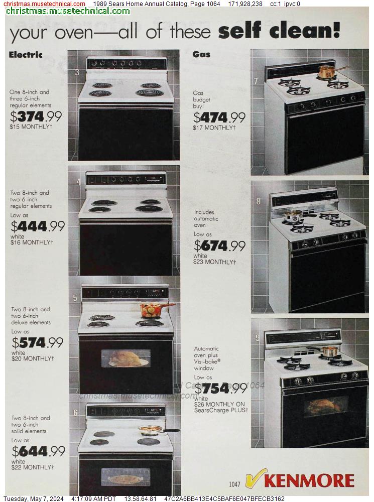 1989 Sears Home Annual Catalog, Page 1064