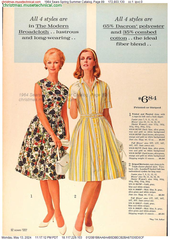1964 Sears Spring Summer Catalog, Page 89