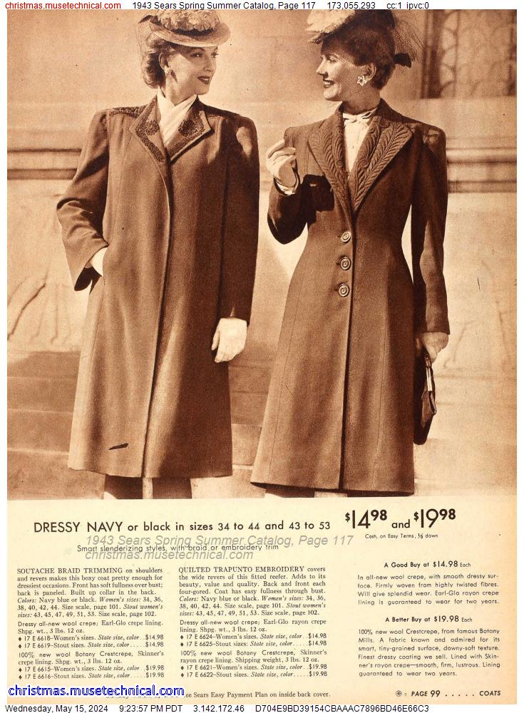 1943 Sears Spring Summer Catalog, Page 117