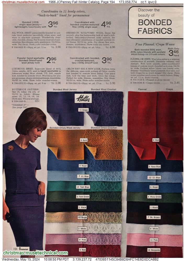 1966 JCPenney Fall Winter Catalog, Page 194