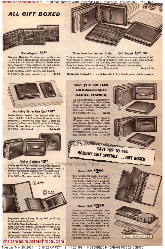 1958 Montgomery Ward Christmas Book, Page 123