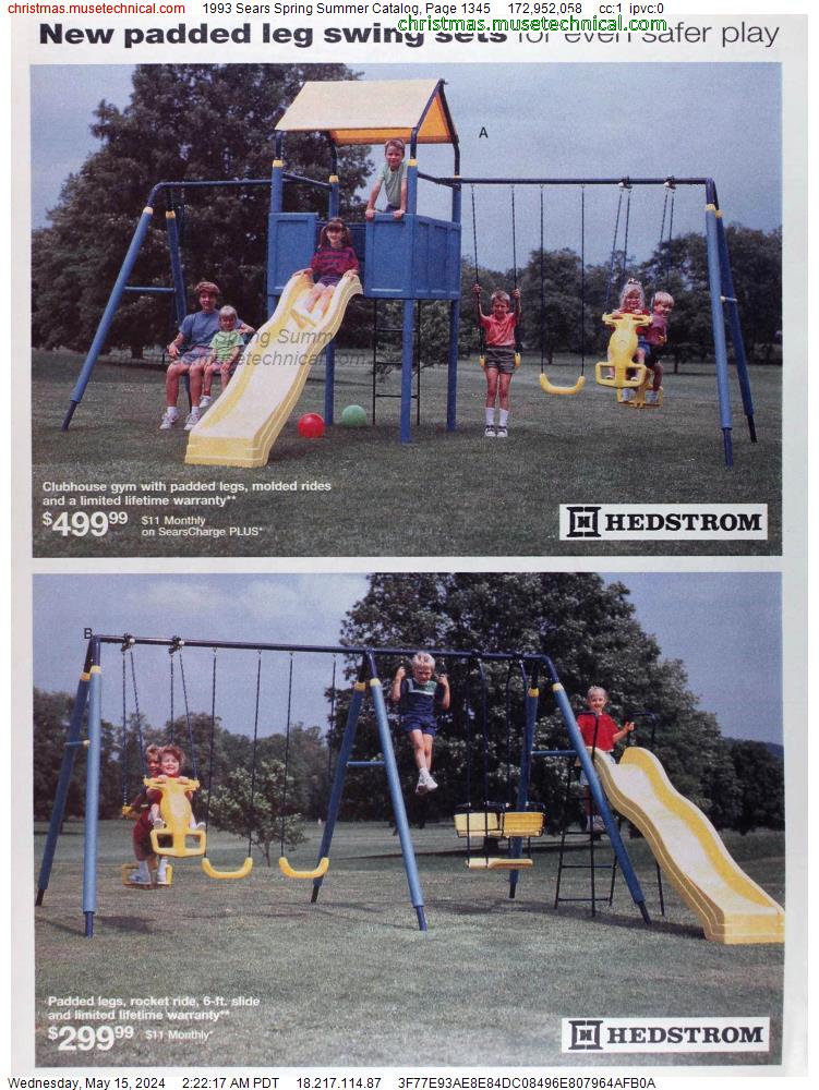 1993 Sears Spring Summer Catalog, Page 1345