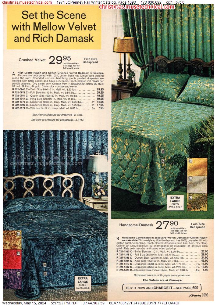1971 JCPenney Fall Winter Catalog, Page 1093