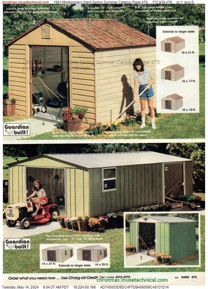 1981 Montgomery Ward Spring Summer Catalog, Page 475
