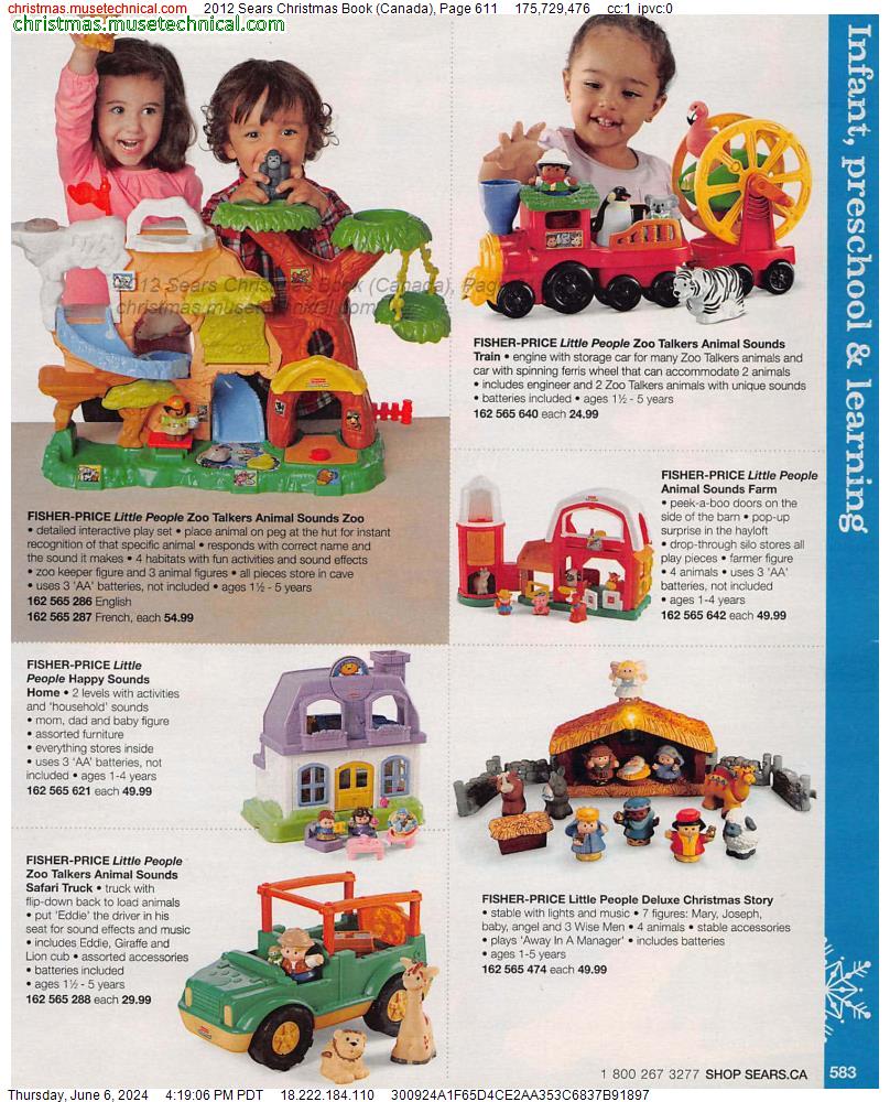 2012 Sears Christmas Book (Canada), Page 611