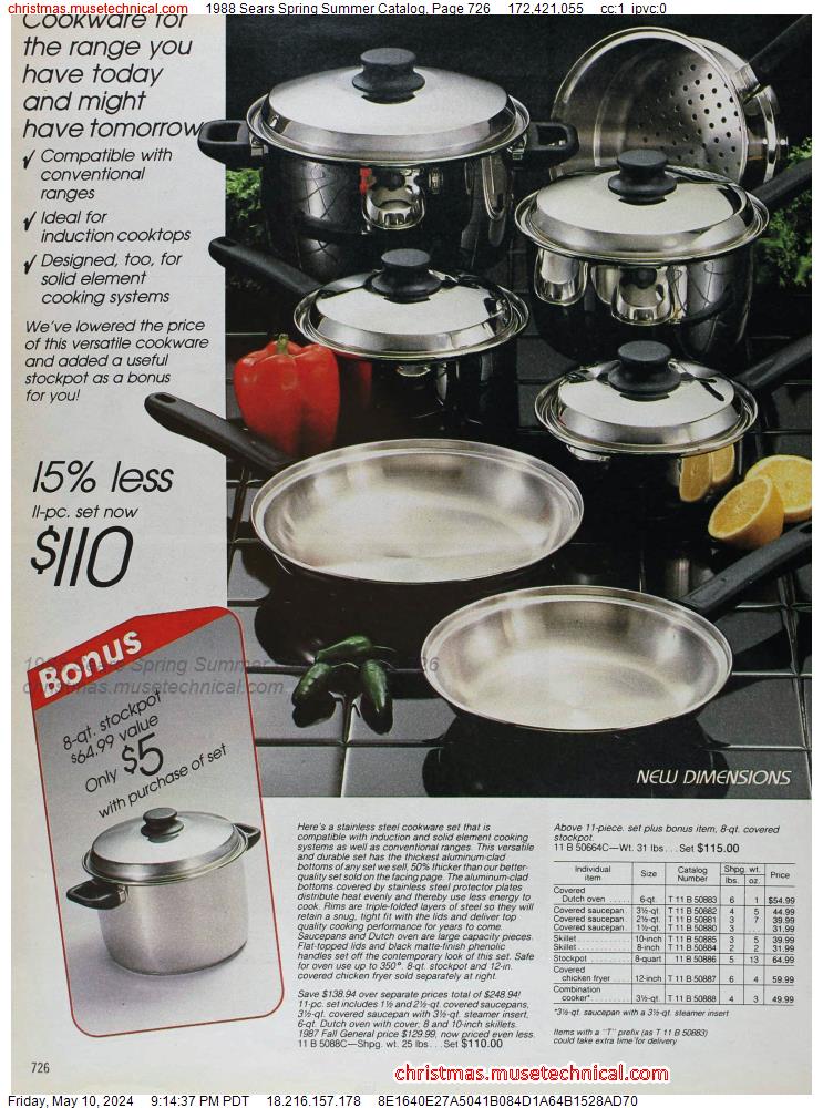 1988 Sears Spring Summer Catalog, Page 726