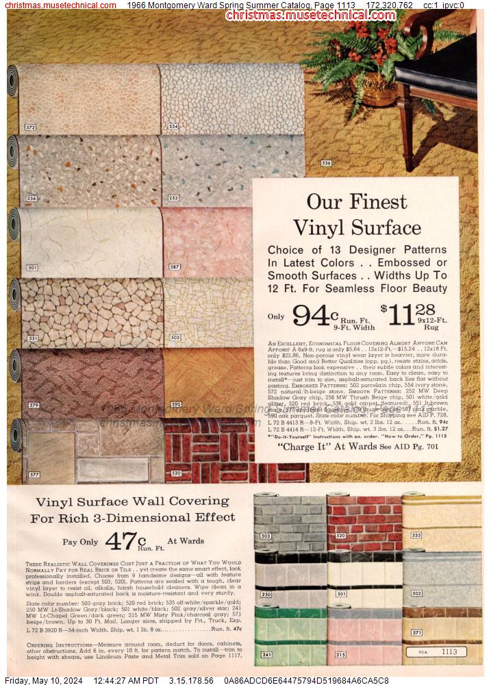 1966 Montgomery Ward Spring Summer Catalog, Page 1113
