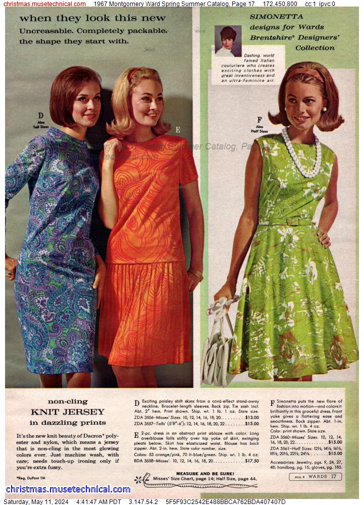1967 Montgomery Ward Spring Summer Catalog, Page 17
