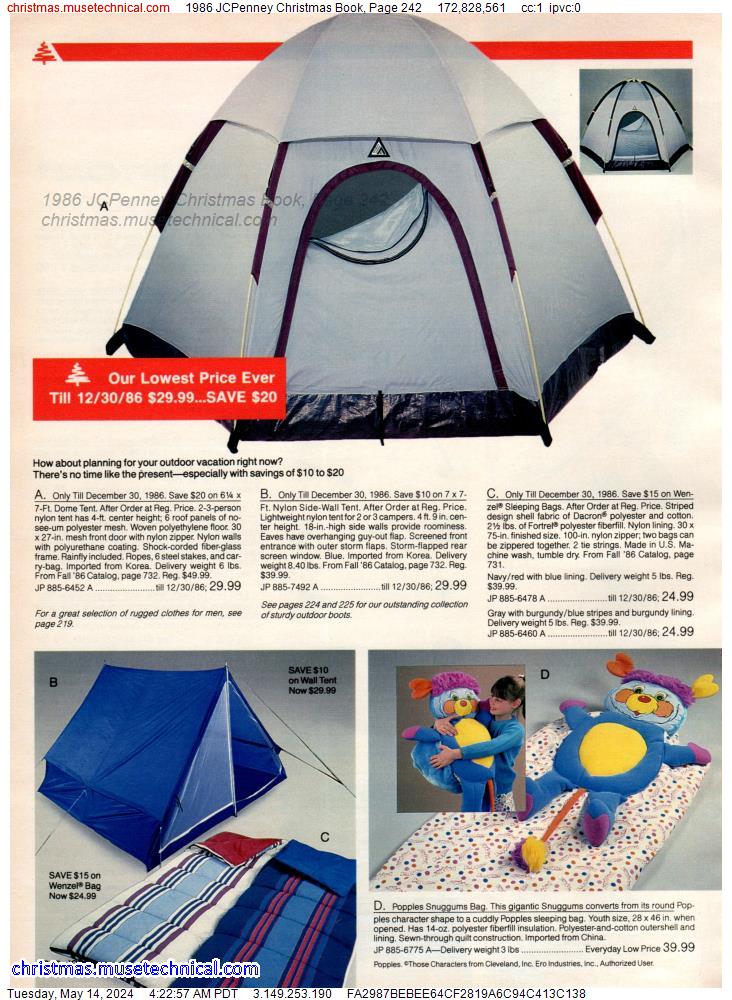 1986 JCPenney Christmas Book, Page 242