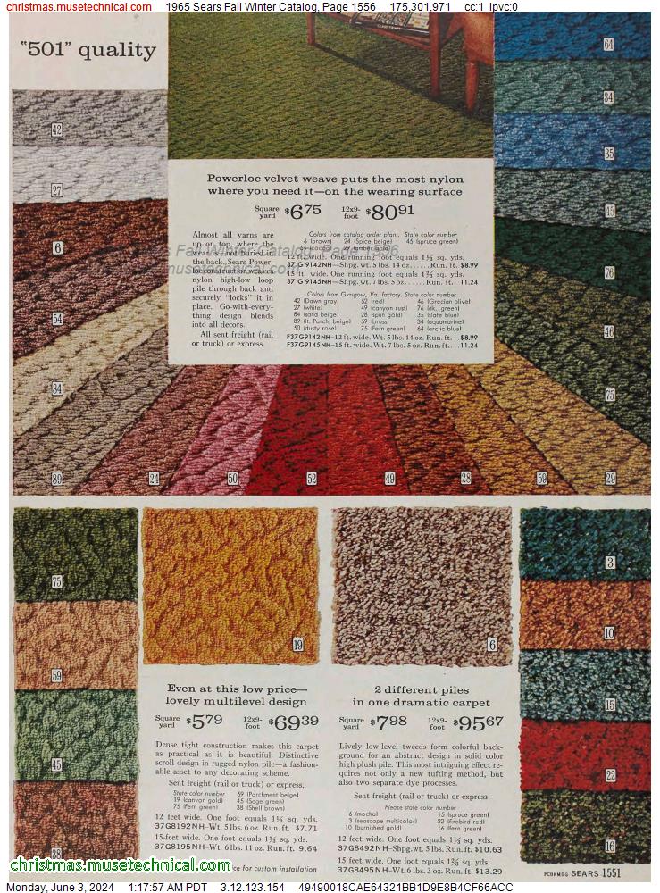 1965 Sears Fall Winter Catalog, Page 1556