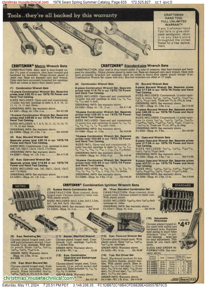 1976 Sears Spring Summer Catalog, Page 635