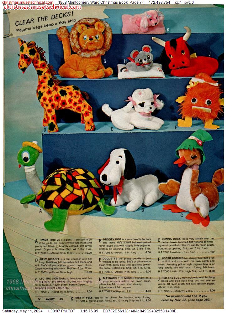 1968 Montgomery Ward Christmas Book, Page 74