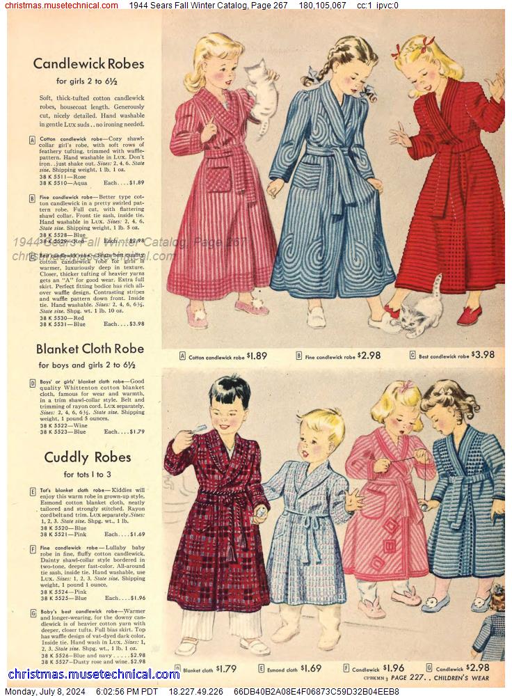 1944 Sears Fall Winter Catalog, Page 267
