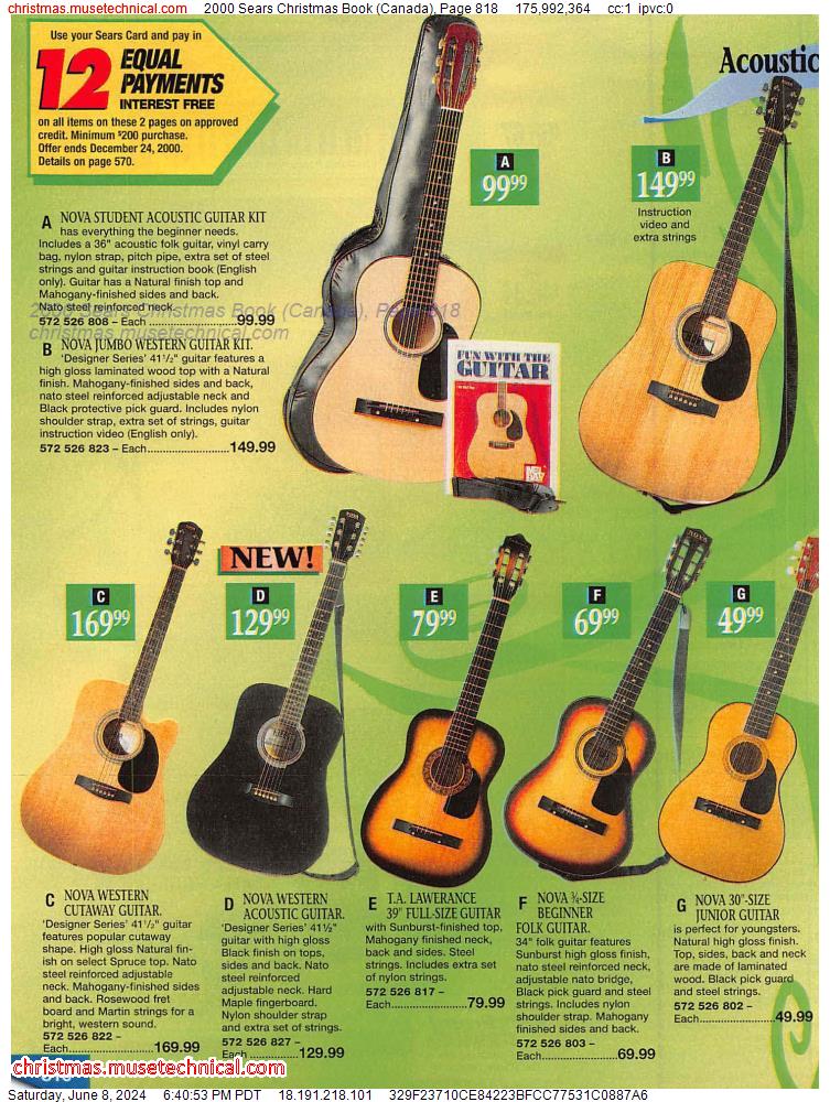 2000 Sears Christmas Book (Canada), Page 818