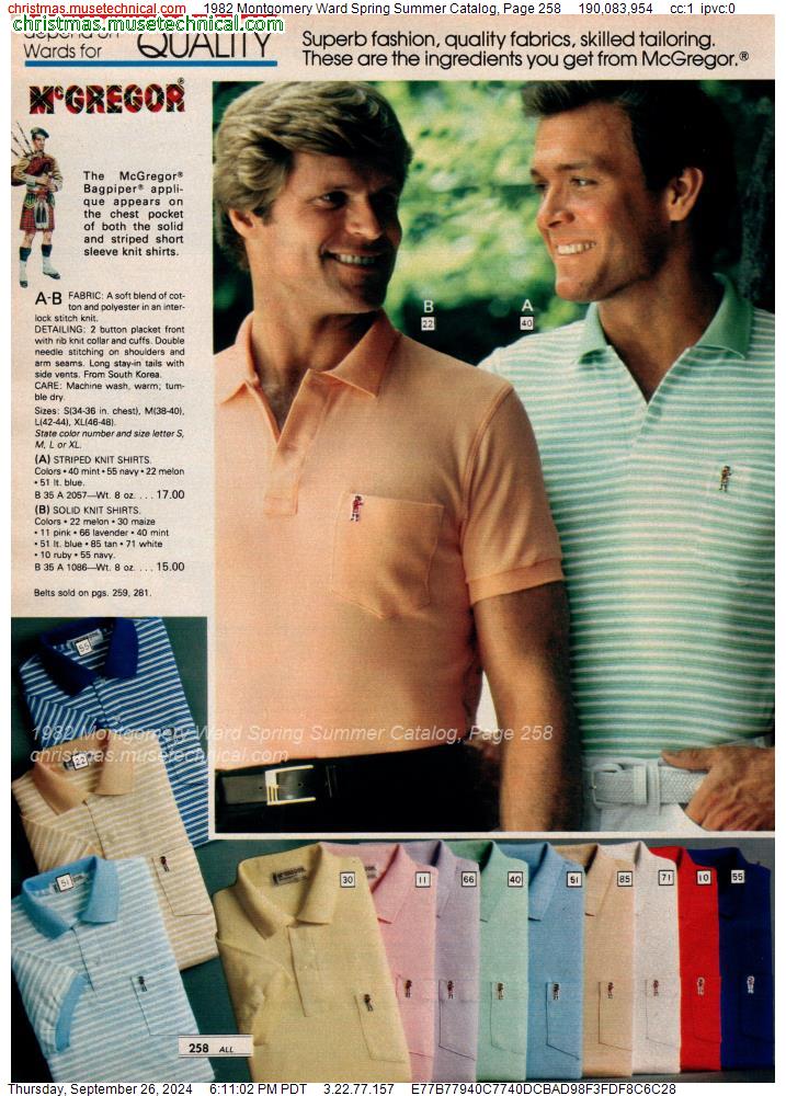 1982 Montgomery Ward Spring Summer Catalog, Page 258